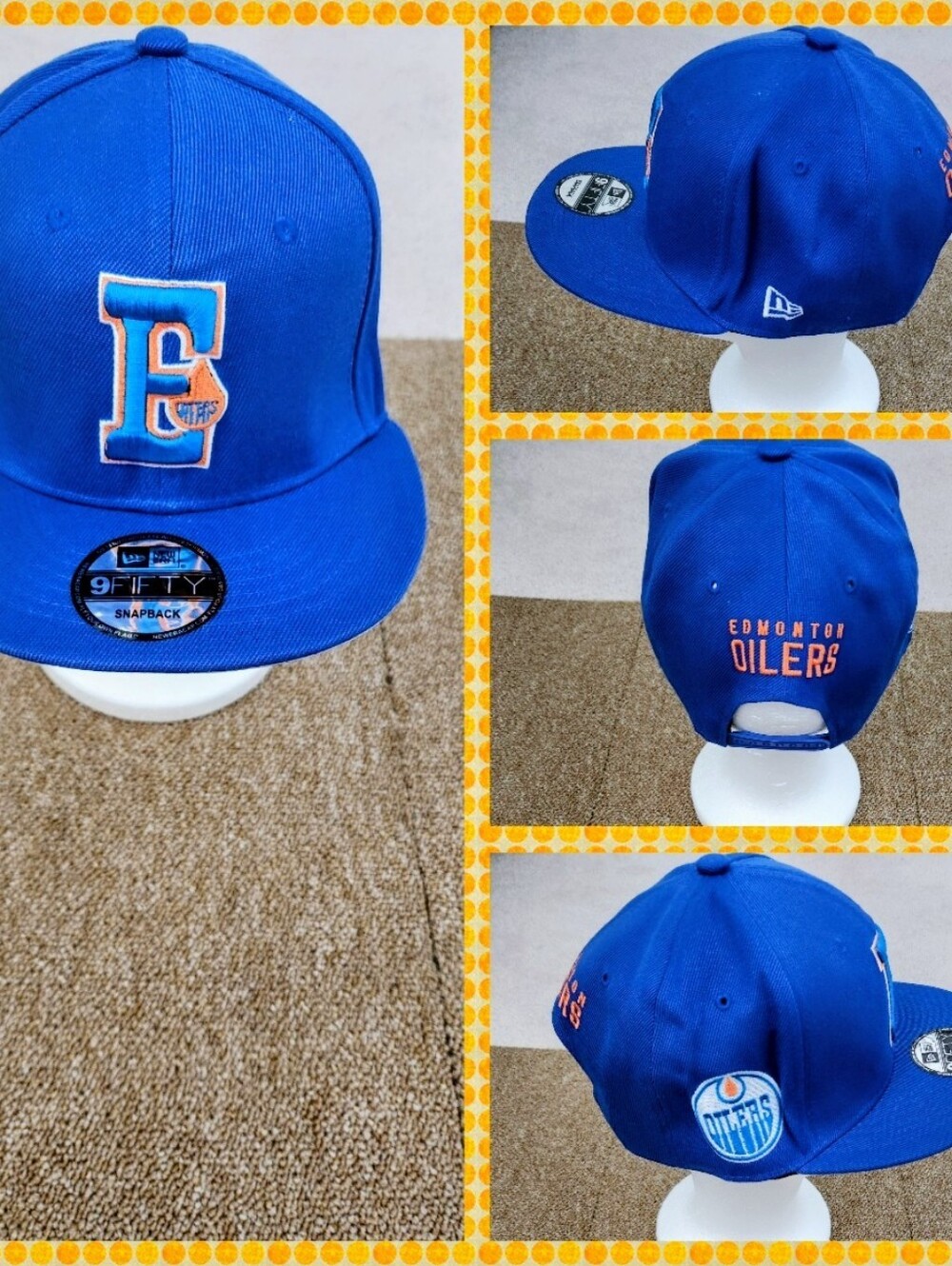 EDMONTON OILERS NHL HOCKEY SNAPBACK HAT.